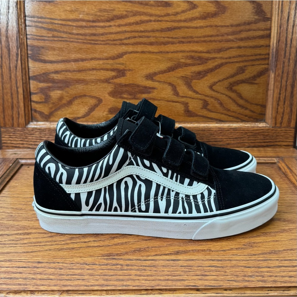 Vans Old Skool V Suede Canvas Black‎ Zebra Shoes - Picture 2 of 6